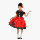 Morph Poodle Skirts For Girls Costume 50s Costume for Girls 1950s Poodle Skirt Costume Girls Poodle Skirt Costume Kids M