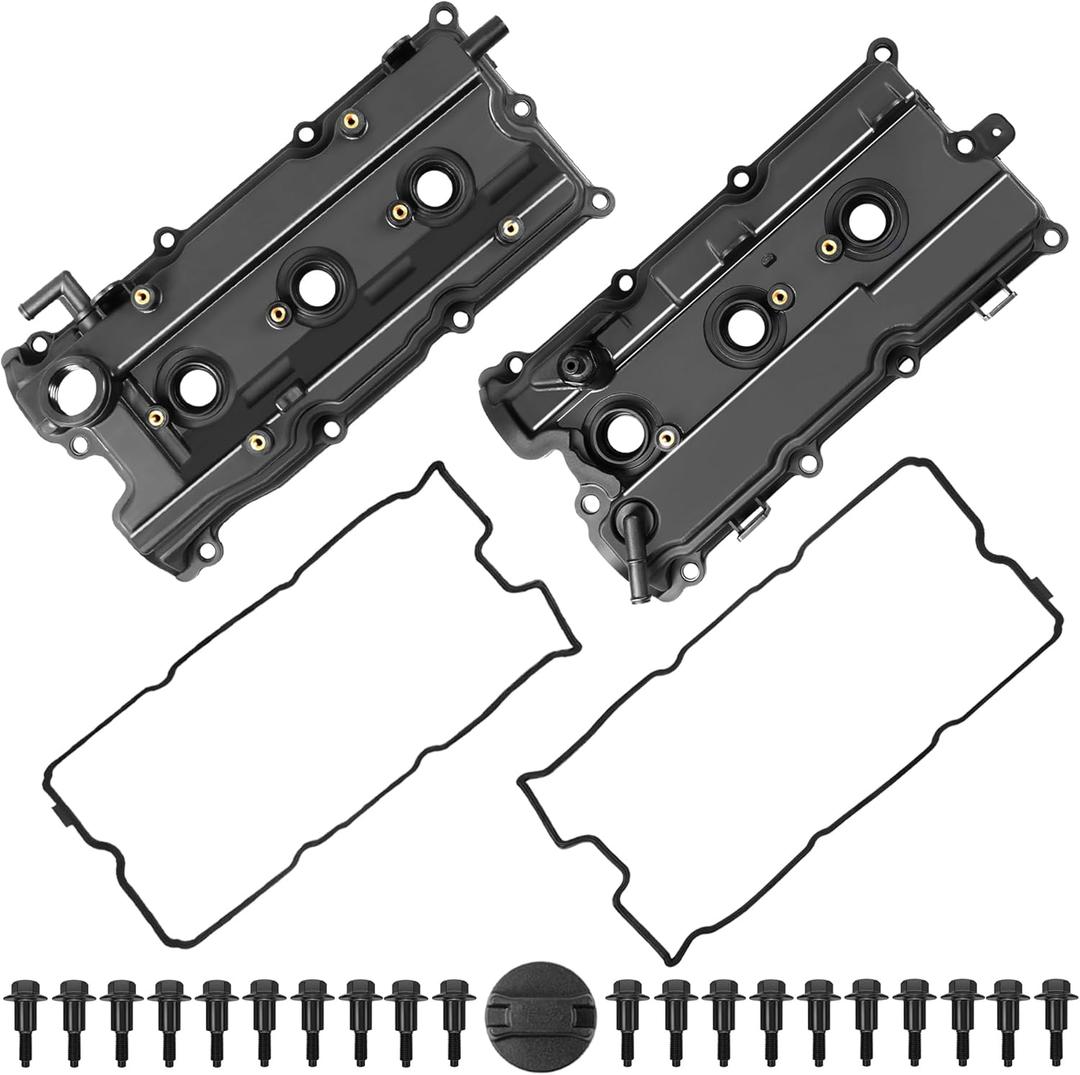MOSTPLUS Engine Valve Covers 13264-EA210 13264-EA200 Compatible for 05-19 Nissan Frontier Pathfinder Xterra 4.0L (Set of 2) (Left & Right Side)