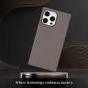 COCOMII Rectangle Case for iPhone 12 Pro Max, Wireless Charging Compatible, Matte Taupe Silicone