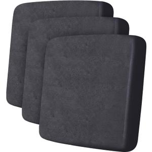 Leather Look Couch Cushion Covers Sofa Seat Slipcovers Sets Couches Furniture Protector for Sectional Armchair Loveseat Pets Kids Stretch Spandex Fabric (3 Cushion Sofa, Dark Grey)
