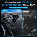 ELOHEI Car Phone Holder for Honda CR-V 2017-2022 Accessories, 7/5" Screen Phone Mount with Fixed Storage Tray and 360 Rotation Smart Phone Mount Kit