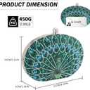 Simcat Clutch Purses for Women, Rhinestone Glitter Peacock Evening Handbag Formal Clutch Bag for Wedding Party Prom (Green)