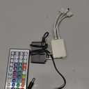 FONEWE 44 Key RGB LED Strip Lights IR Remote Control, Remote Receiver RGB LED Light Strip, 24V Power Adapter for LED Lights