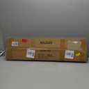 MAJARO Small Modern Console Table for Entryway, Tempered Glass with Metal Frame Sofa Table for Living Room, Hallway, Office (Single-Layer, Gold)