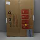 LOAAO 20X28 Inch Black Metal Framed Bathroom Mirror for Wall, Matte Black Bathroom Vanity Mirror Farmhouse, Anti-Rust, Hangs Horizontally or Vertically