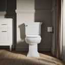 KOHLER K-4774-0 Brevia Elongated White Toilet Seat with Quick-Release Hinges And Quick-Attach Hardware For Easy Clean, White