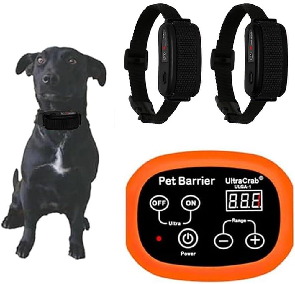 COZ Indoor Wireless Pet Barrier with Adjustable Range, Dog Electric Fence for Home, with Transmitter & Rechargeable Shock Training Collar, Pet Gate Keeps 1'6" to 8'6" Areas Off Limits