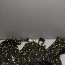 Womens Christmas Bibs Overalls Xmas Denim Coveralls Stretch Jeans Jumpsuit (Large, Christmas Lights)