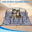 Fostanfly Washable Pee Pads for Dogs, 72"x72"-1 Pack Extra Large Reusable Potty Pads for Floor, Non-Slip Waterproof Pet Playpen Mat for Puppy/Senior Dog Whelping Incontinence