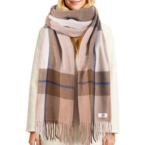 Winter Women's Scarf Long Checkered Scarf Warm, Rustic, Loose-Fitting Winter and Autumn Blanket shawl Gift