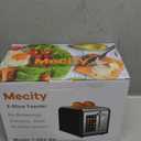 Mecity 2 Slice Touch Screen Toaster, 1.5" Wide Slot, Stainless Steel Smart Toaster for Bagels, Muffins, Waffles, Gluten-Free Breads, Defrost, Reheat, Timer, 120V 825W, Matt Black