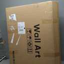 Large Framed Neutral Abstract Wall Art for Living Room, 3 Piece Modern Canvas Prints Paintings Artwork for Walls, Minimalist Beige Taupe White Abstract Pictures for Hallway Office Wall Decor 24x36 In