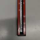 A&S Mezuzot Modern Concrete Mezuzah Case with Scroll, Easy Peel and Stick Mezuza (Black+ Engraved Shin, 6 Inches)