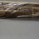 LazBlinds No Tools No Drill Cordless Bamboo Roman Shades, Light Filtering Window Treatment, Roll Up Bamboo Blinds for Windows 31'' W x 48'' H, Eastfield Teak