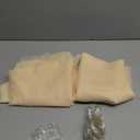 Champagne Tulle Backdrop Curtain with Lights String for Parites Wedding 10x8ft Champagne Sheer Backdrop Curtains for Bridal Shower Baby Shower Birthday Party Photo Booth Background Decorations