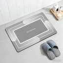 jkddrep Non-Slip Bath Mat, 16x24 Inch Quick Drying Rubber Backing Rug