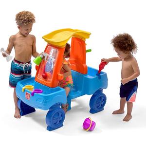 Step2 Car Wash Splash Center, Kids Water Table & Pretend Play Car, Activity Sensory Playset, Summer Outdoor Toys, 13 Piece Water Toy Accessories, For Toddlers 3+ Years Old