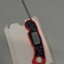 Lonicera Meat Thermometer Digital for Cooking Food. Waterproof & Instant Read for Kitchen Baking, BBQ. with Foldable Probe, Backlight & Calibration (Red)