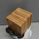10PCS Mini Bamboo Display Trays - 7"x3.4" Small Decorative Bamboo Trays for Vanity, Plants, Candles, Keys, Soap, Jewelry, Tealight - Not for Serving Heavy Food