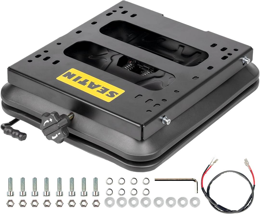 Seat Suspension Kit with Slider Track, Universal Fit for Zero Turn Mower, Tractor, Forklift,Compatible with Most Aftermarket Seats