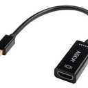 AISKUY Mini Displayport to HDMI Adapter, 4k Mini DP(Thunderbolt 2) Male to HDMI Female Converter for MacBook Air/Pro, Surface, ThinkPad, Monitor, Projector.