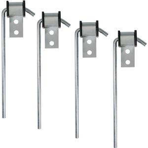 4 Pack Universal Exhaust Hanger Rod, Heavy Duty Exhaust Muffler Hanger Rod, 3/8" Rod 10" Long (4 Pack)