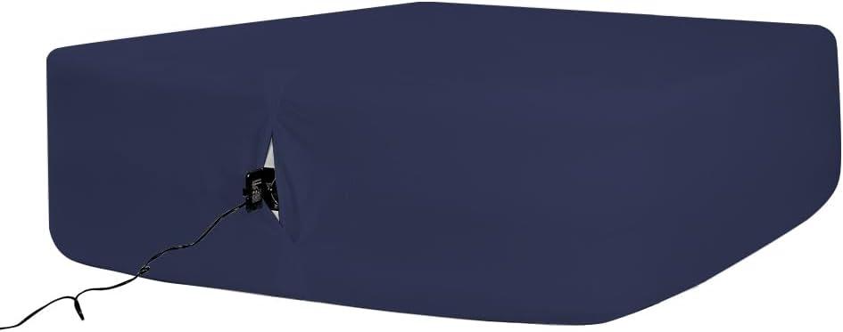 Bedecor Air Bed Sheets for Mattress Cover Removable Bed and Elastic Band Super Soft and Breathable & Deep up to 21" Blue Queen
