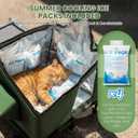 JUNSPOW Outdoor Cat House Weatherproof - All-Season Insulated Cat Shelter for Stray & Feral Cats, Spacious 17.7" L x 15.7" W x 21.6" H Interior, Waterproof & Windproof Design for Yard, Porch, Garage