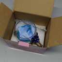 Tea Cup Gifts for Mom Women Mothers Day Glass Coffee Enamels Mug Birthday Butterfly Rose Gifts for Her Valentines Day Christmas Tea Cup with Spoon