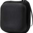 Hard Shell Carrying Case with Zipper, Electronic Organizer Travel USB Cable Accessories Case, EVA Waterproof Storage Bag for Power Bank/Chargers/Mouse/Earphones/Flash Driver, Style B Black
