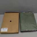 WASON Portfolio A5 Binder Journal with Zipper - Leather pu Writing Notebook Padfolio with Detachable Refillable Notebook, Legal Pad for Business Study and Travel Organizer (Green)