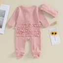 CIYCUIT Baby Girls Cactus Footies Newborn Zip Up Onesie Romper (0-3 Months, D2 Pink)