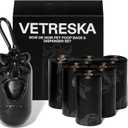 VETRESKA Dog Poop Bags with Dispenser, Leak Proof and Extra Thick Pet Waste Bags for Dog Walking and Cat Litter, Rose & Honey Scented, 105 Count
