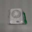 Portable Cruise Ship Approved Fan, Small Quiet 4000mAh for 4-14 Hours, Ultra-Slim, 0-100 Stepless Speeds, 270 Adjustable, USB-C Charging for Sleeping, Office, Bedroom, Cruise, White