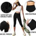 we fleece Women's Capri Leggings for Women Yoga Pants Women Workout Leggings Capri Pants Soft Women Yoga Leggings (White, XL)