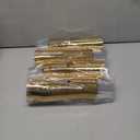 I00000 200 Pack Gold Plastic Cups, 9 Oz Elegant Clear Plastic Cups Gold Rimmed Disposable Wine Glasses Fancy Disposable Party Cup Wedding Cup Drinking Tumblers Cocktail Glasses Perfect for Party