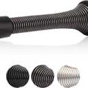 HOMOTEK 12 Pack Spring Door Stopper with Rubber Bumper Satin Nickel 3-1/8" Flexible Spring Heavy Duty Wall Door Stop Low Mounted Door Bumper for Home (Oil Rubbed Bronze)