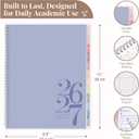 Rileys Academic Planner 2026-2027, School Agenda, Twin-Wire, 8.5x11in Blue