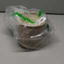 Utensil Holder Rustic Farmhouse Ceramic Utensil Crock for Countertop - 5.3" Handcrafted Kitchen Cooking Utensil Crocks with Cork Base, Natural Finish for Kitchen Tools Storage (Hand Engraved Print Flower)