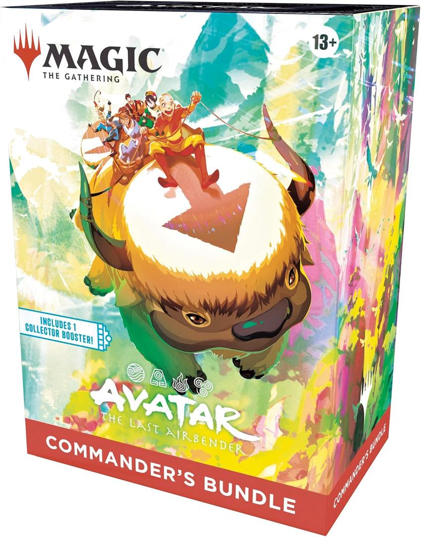 Magic: The Gathering | Avatar: The Last Airbender Commanders Bundle | Includes 1 Collector Booster, 9 Play Boosters, 5 Borderless Cards, 30 Lands + Exclusive Accessories