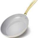 Sanho 8 Inch Nonstick Frying Pan, Diamond-Titanium Ceramic Coating PFAS/PFOA Free, Oven & Dishwasher Safe Skillet, Induction Compatible with Cool Touch PVD Handle