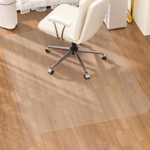 Office Chair Mat for Hardwood Floor, 36" X 48" Desk Chair Mat for Hard Floors, PVC Clear Floor Protector for Home and Office Floor Mat - Can't be Used on Carpet (36" x 48" for Hard Floor)