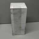 White Barnwood Tissue Box Cover: 2 Pack Tissue Box Holder Includes Slide-Out Bottom Panel, Stylish Tissue Box Cover Square Perfect for Farmhouse Bathroom Decor