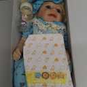 BABESIDE Lifelike Reborn Baby Doll - 20 Inch Princess Realistic Newborn Baby Doll with Blonde Hair, Handmade Real Life Doll, Includes Clothes, for Kids Ages 3+