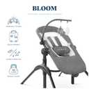 Baby Delight Bloom Baby Seat | Soothing and Adjustable Baby Chair | Portable and Compact | Charcoal Tweed