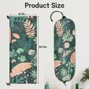 Tropical Palm Leaves Grocery Bag Holder, Large Capacity 20.5"x8.7" Reusable Storage Dispenser, Boho Style Kitchen Bathroom Organizer with Botanical Leaf Pattern