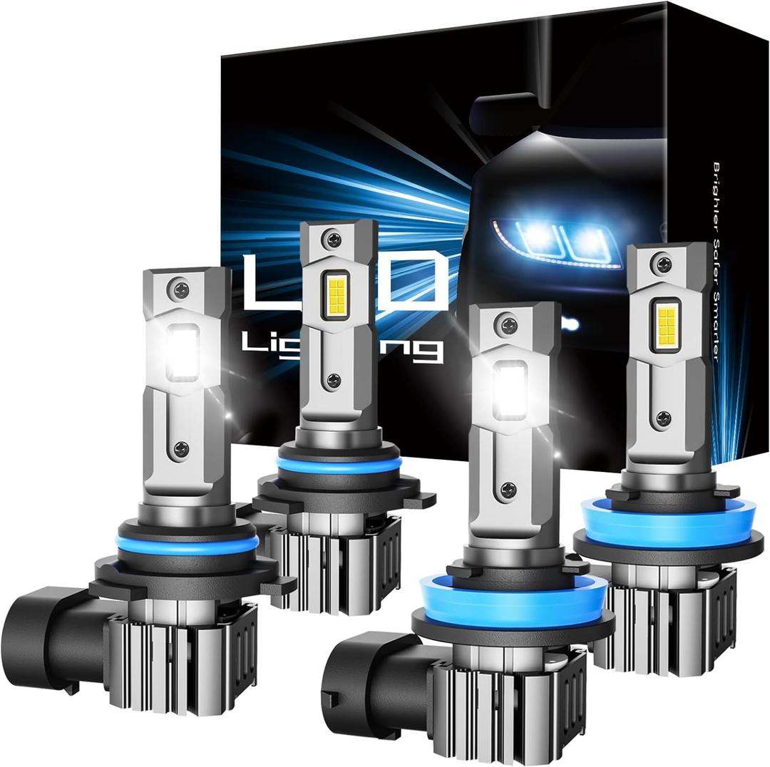 9005 H11 Fog Light Plug & Play, Pack of 4 (Cool White)