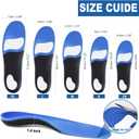 Plantar Fasciitis Insoles, High Arch Support Shoe Inserts Men Women, Orthotics Gel Running Insoles for Flat Feet - Arch Pain - Pronation - Metatarsalgia Pain Relief Heavy Duty Support(Trim to Fit)