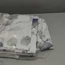 100% Blackout Curtains for Bedroom, Grey Floral Printed Curtains 63 Inch Length for Living Room Darkening Thermal Insulated Watercolor Patterned Drapes, Grommet Window Curtains 2 Panels