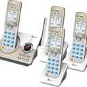 AT&T 4-Handset DECT 6.0 Expandable Cordless Home Phone with Large Display, Big Buttons, Answering Machine, Smart Call Blocker, Bluetooth Connect to Cell, Long Range, Caller ID, Speakerphone: DL72419